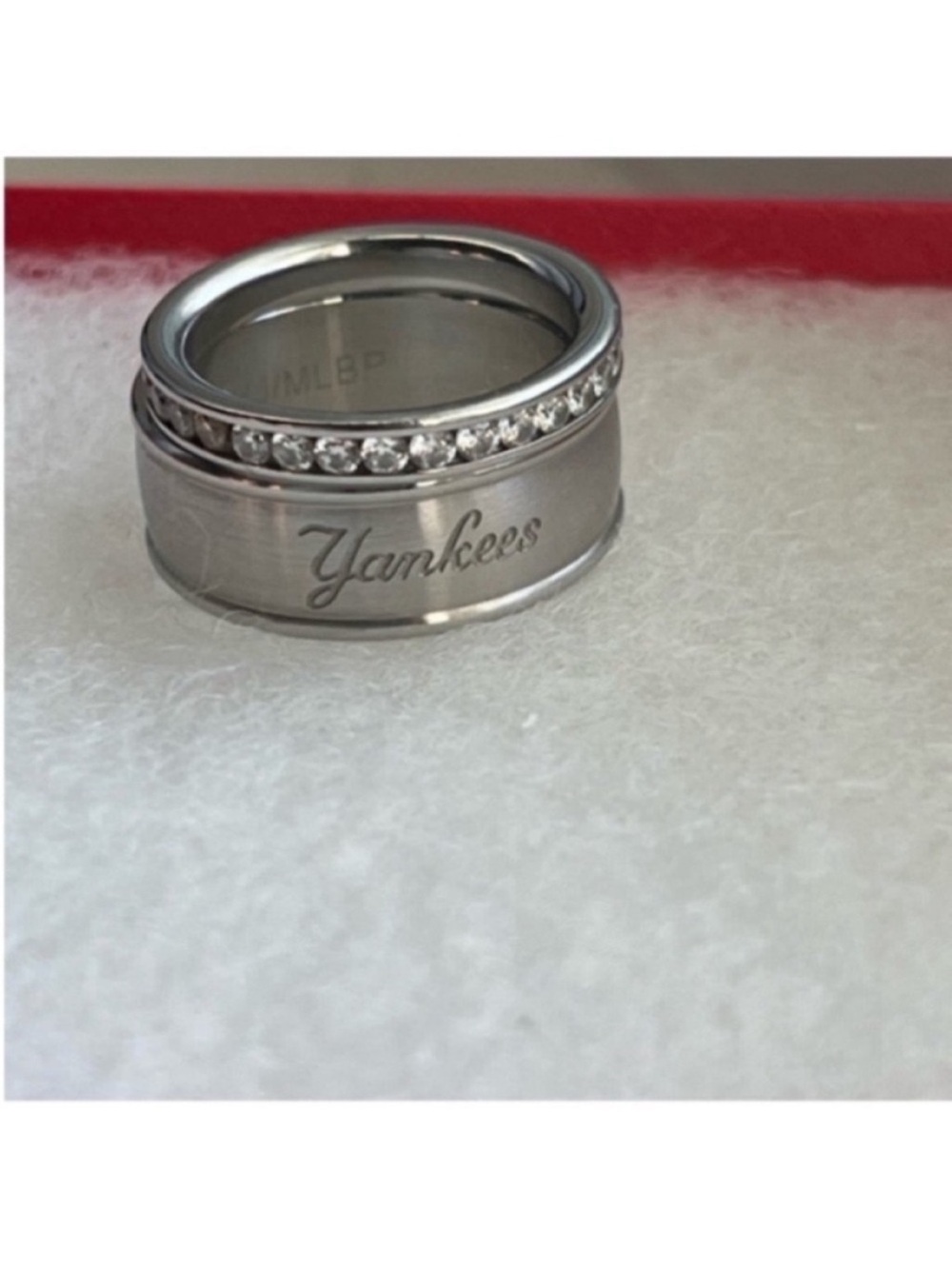 New York Yankees stainless steel double ring